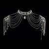 High Quality New Fashion Chain Tassel Style Bridal Silver Rhinestone Crystal Shoulder Chain for Handbags
