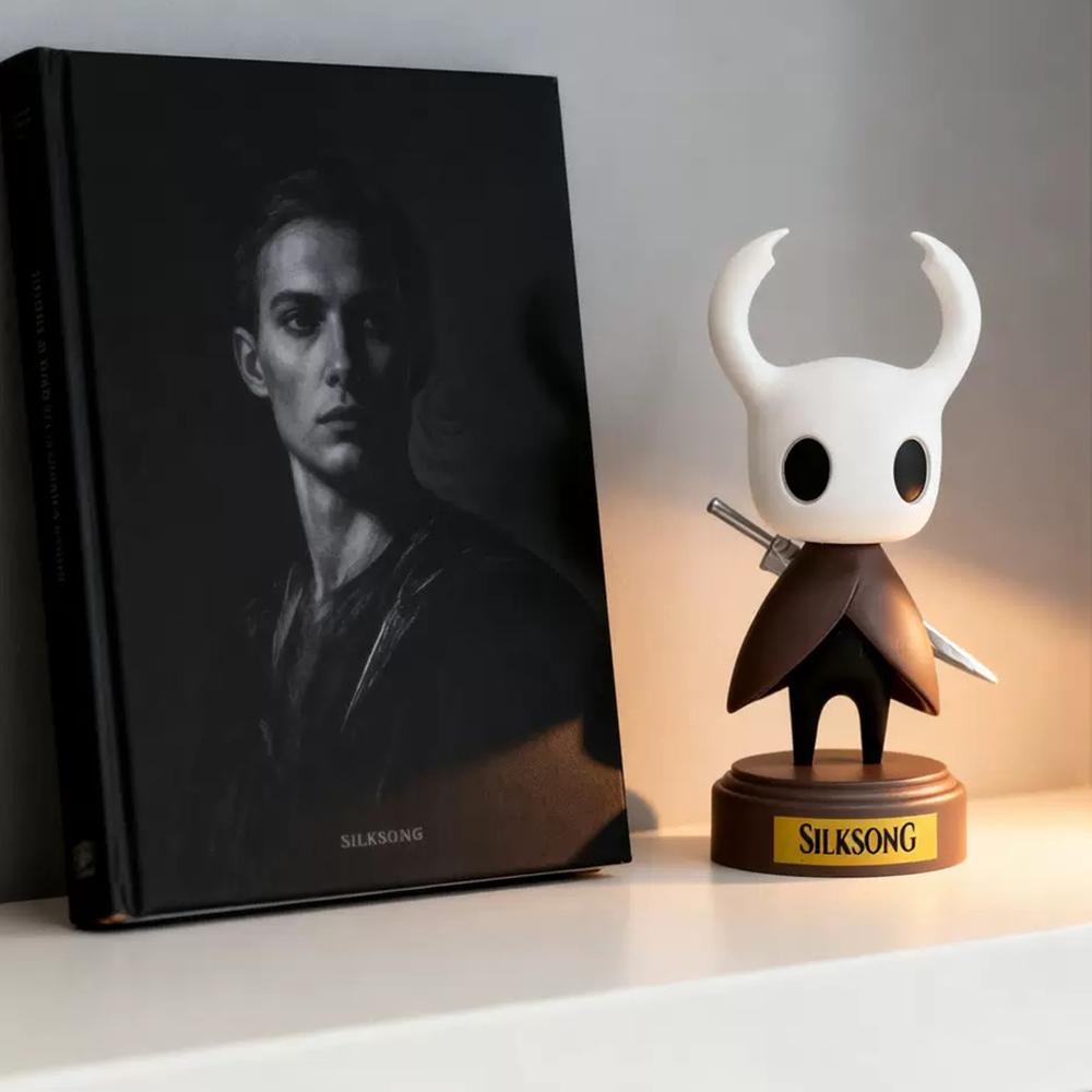 12CM The Knigh Figure Hollow Knight Anime Game Cute Q Version Model Toys Gift Collection Desktop Decoration Ornaments PVC