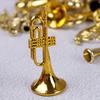 Mini Strumento Musicale di Plastica Oro Albero di Natale Appeso Decorazione Natalizia