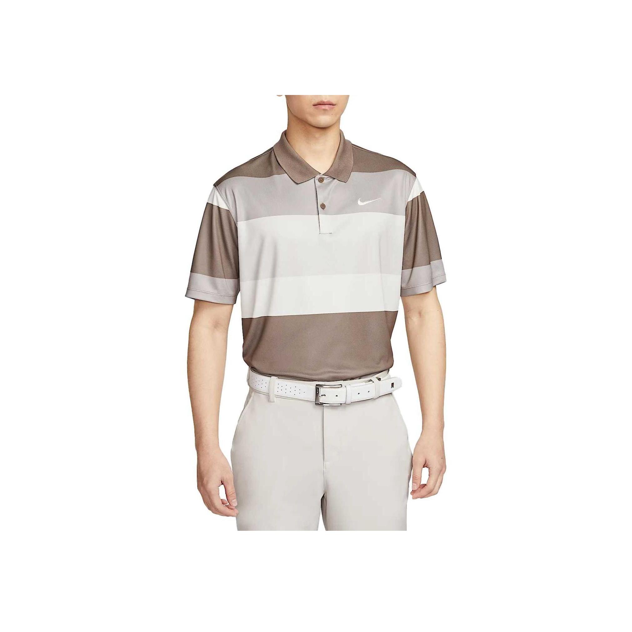 

Nike Victory Dri-Fit Swoosh Comfortable Casual Simple Versatile Short Sleeve Polo Shirt Men tops Brown FZ7449-233 S