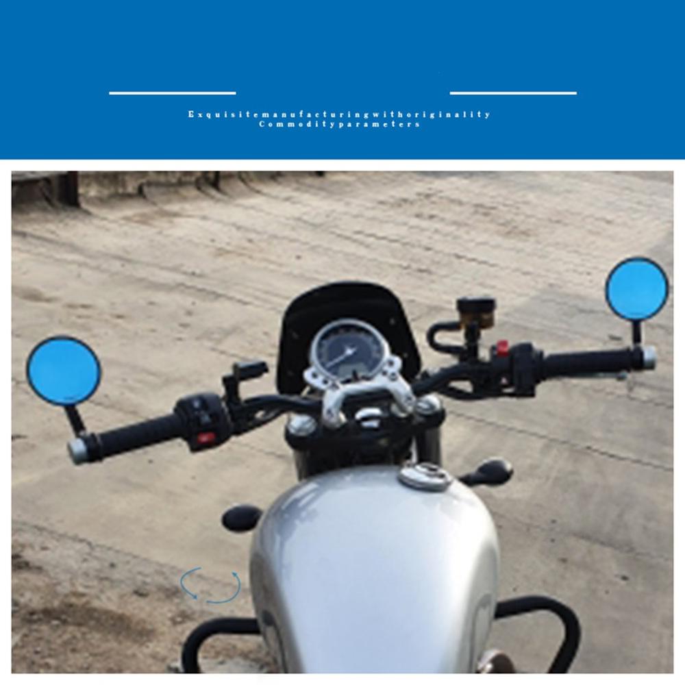 Universal 7/8" Round Bar End bakspeil Moto Motorsykkel Motorsykkel scootere Bakspeil sidespeil for Cafe Racer