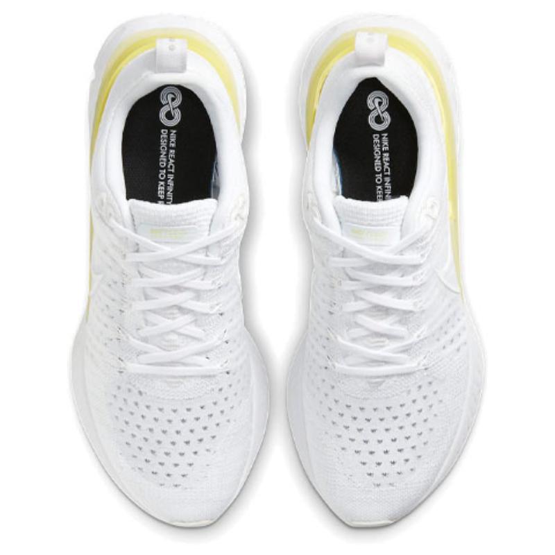 Nike React Infinity Run Flyknit 2 White Light Citron Women's Sneakers CT2423-100