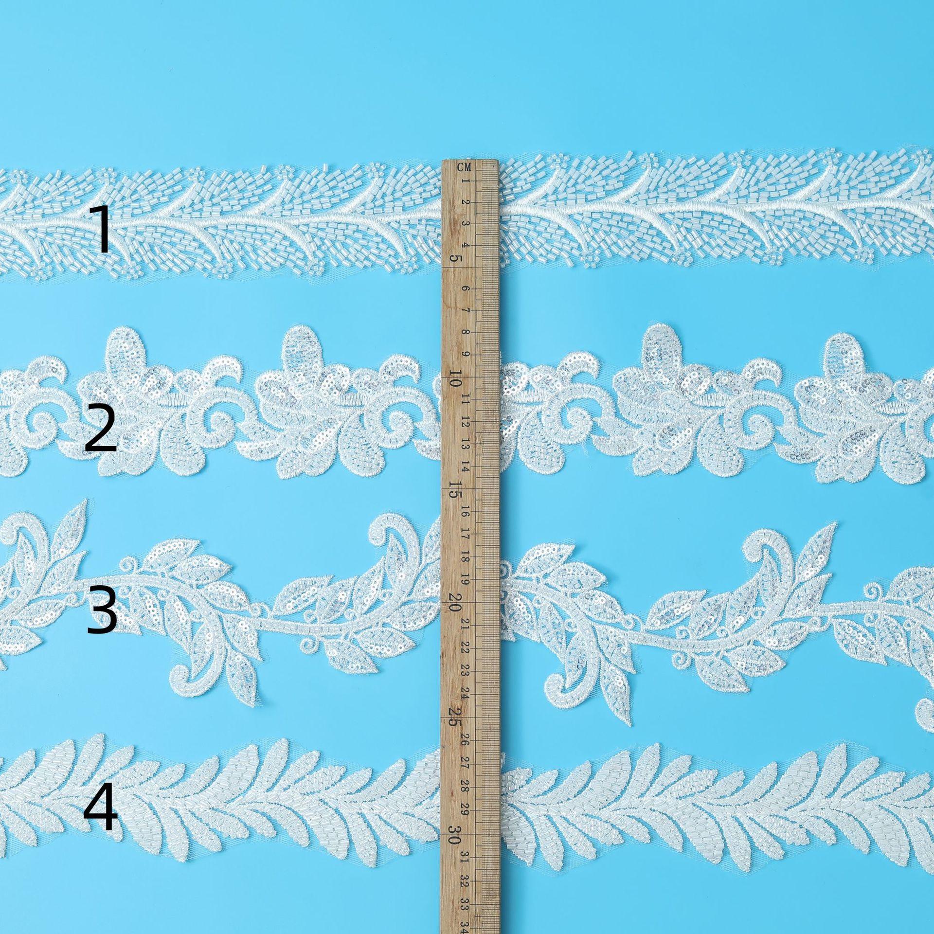 

Mesh Bead Embroidery Lace Accessories Fashion Women S Clothing Children S Clothing Wedding Dress Clothing Accessories Decoration 1/wide 5.5CM