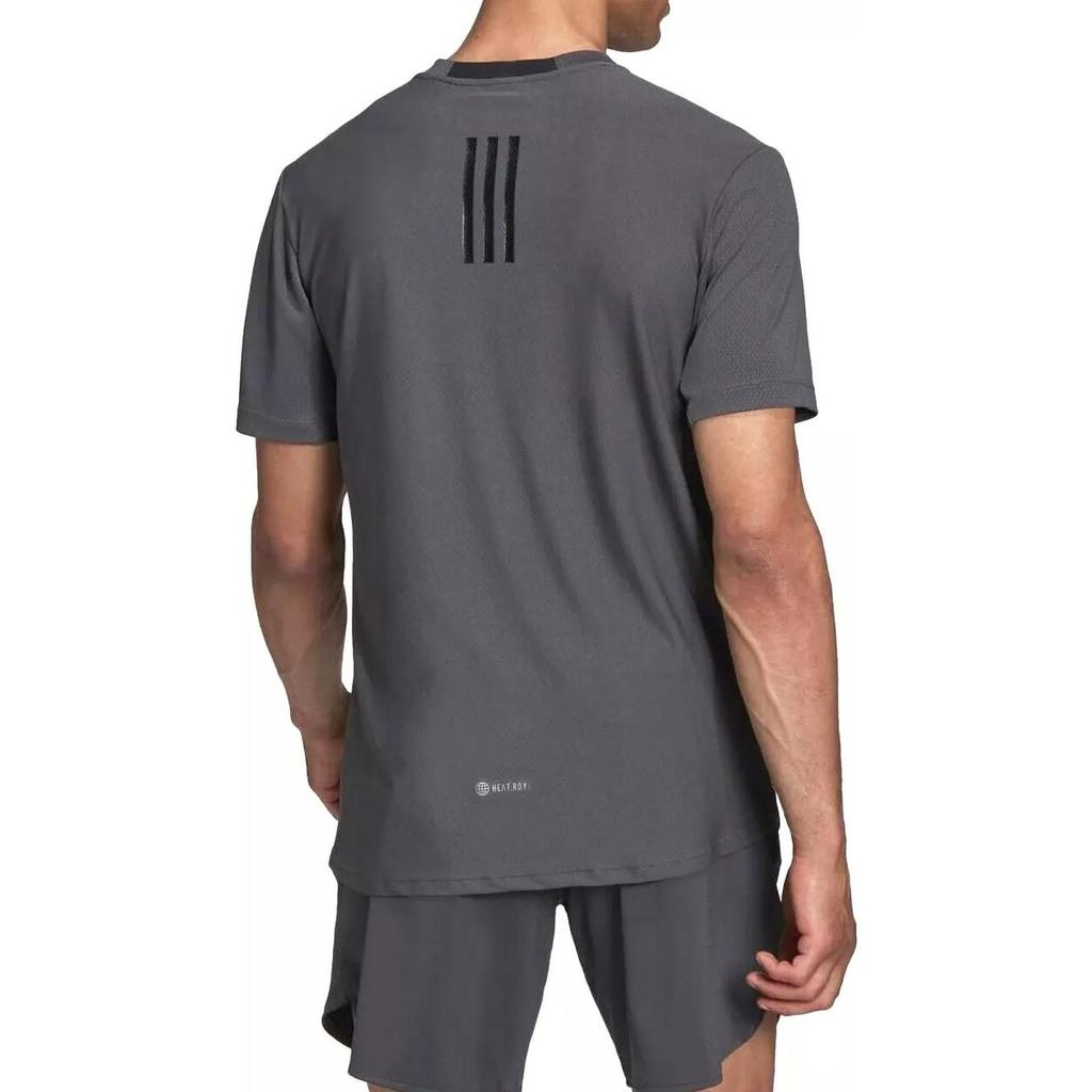 adidas T Shirts Men's Black Crew Neck Moderate Straight Fit HC4226