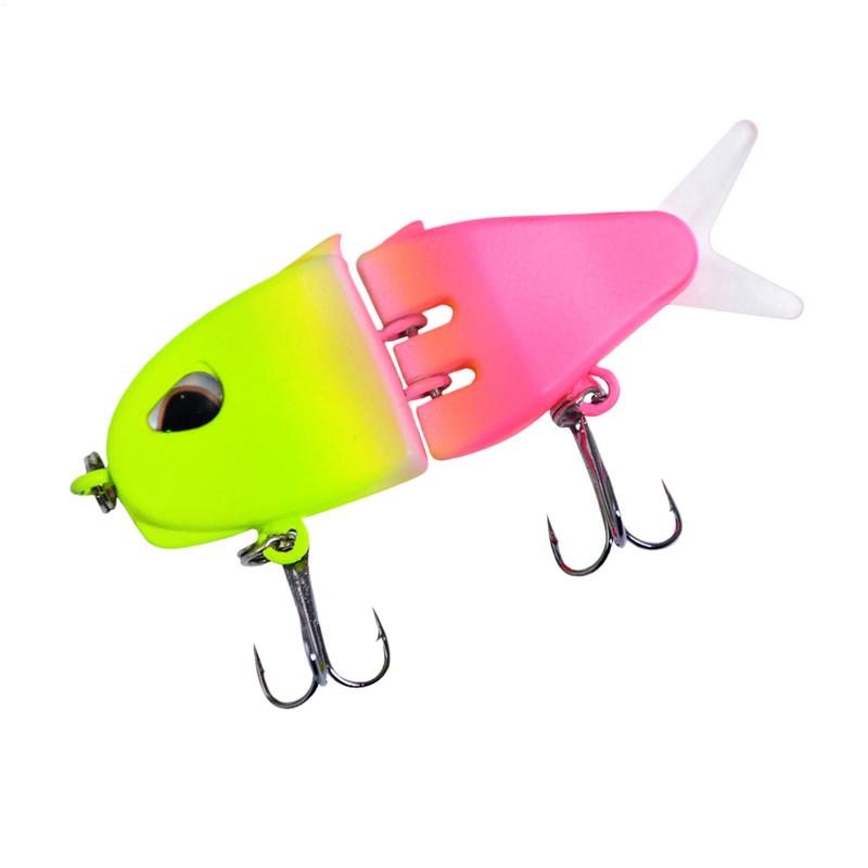 60cm Realistic Fishing Lures 2 Joint Fishing Swimbait Colorful Double Hook Swim Bait For Trout Freshwater Saltwater Fishing Gear