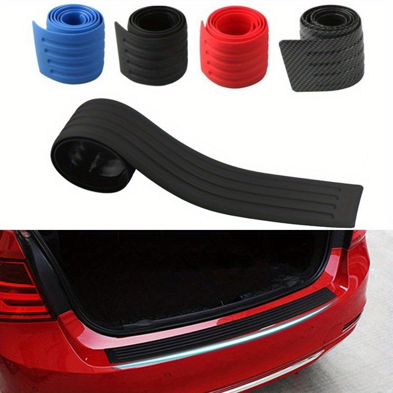 1PC 90CM Car Trunk Protection Strip Bumper Anti-collision Anti-rub Rubber Strip Tail Door Decorative Threshold Rear Guard Plate