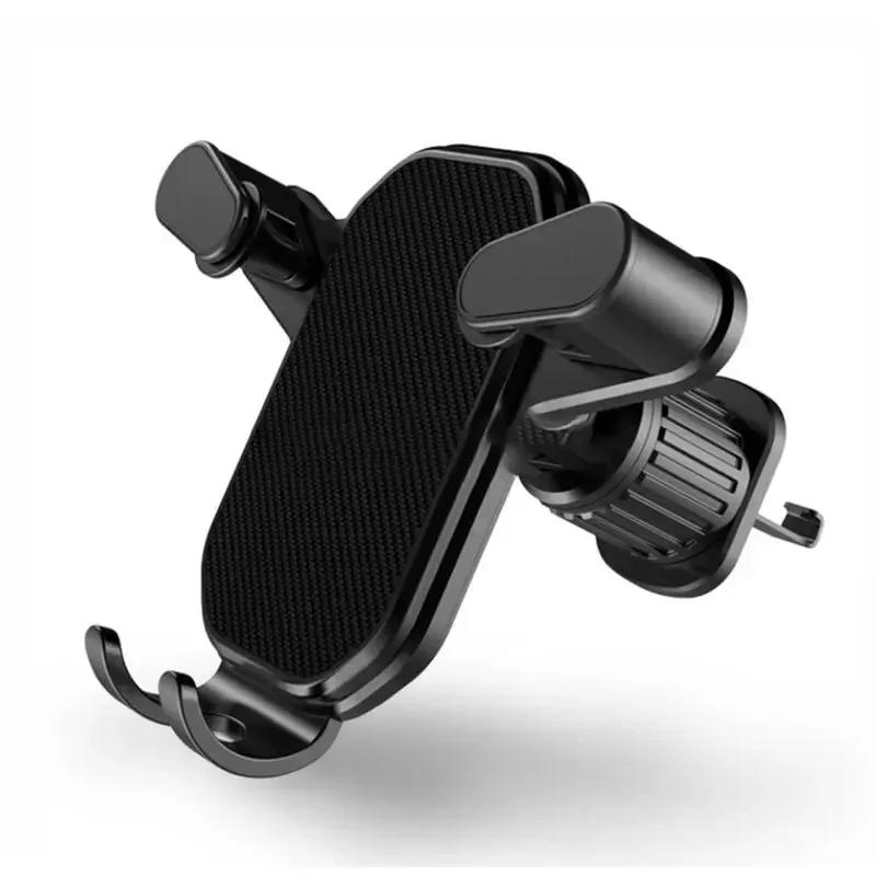 

360° Air Vent Stand Car Phone Holder Gravity Lock Phone Mount Flexible Adjustment Universal Auto Phone Stand for 4-7 Inches белый