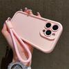 Luxury Candy Color With Lanyard Soft Phone Case For iPhone 17 Air 16 15 14 13 12 11 Pro Max Plus Shockproof Soft Cover