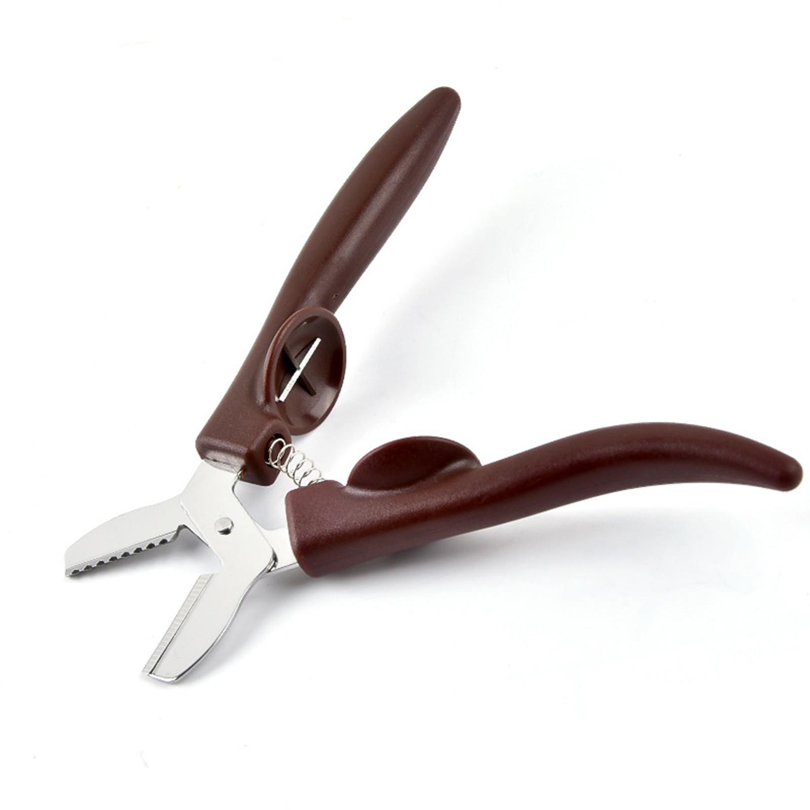 Stainless Steel Chestnut Scissors Peeler Chestnut Shell Peeling and Leather Clip Cross Cutting Knife Chestnut Peeler For Kitchen