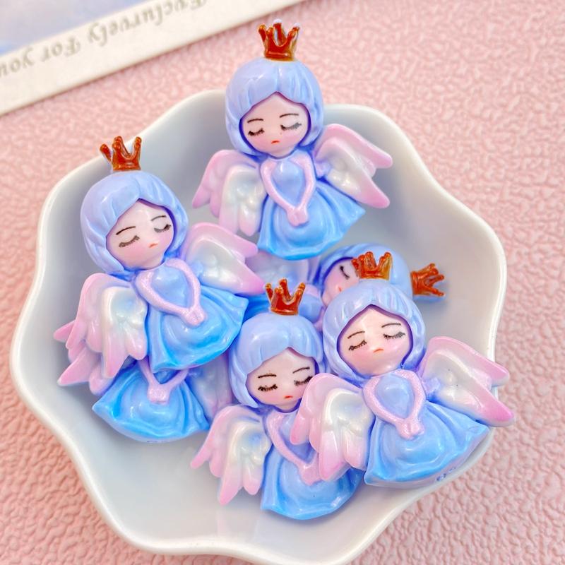 10Pcs New Cute Princess Series Flat Back Resin Cabochon DIY Jewelry Craft Decoration Accessories