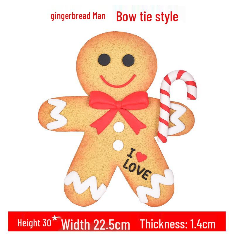 Gingerbread Man Christmas Ornaments & Photography Props for Tree & Window Decor, Children's Gifts
