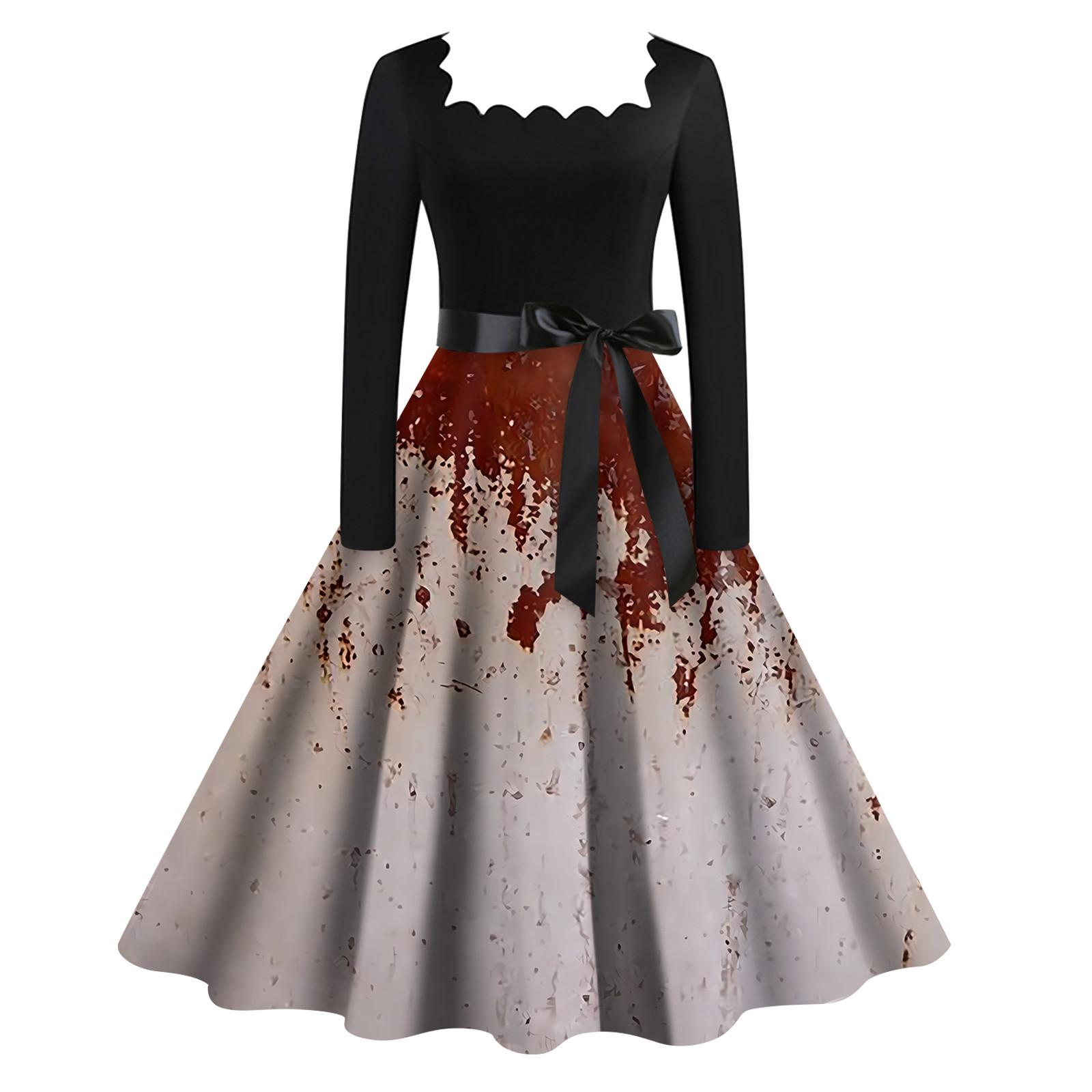 

Женские повседневные модные платья с квадратным вырезом и длинными рукавами S серый