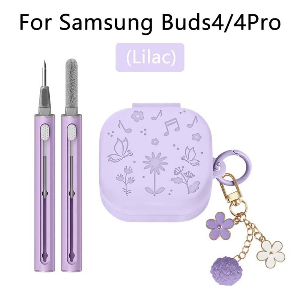 With Cleaner Kit Bluetooth Headphone Cover Earbuds Accessories for Samsung Buds 4/4 Pro
