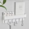 Non Perforated Wall Mounted Key Storage Rack with 6 Hooks,suitable for Storage In Entrances,bedrooms,bathrooms,offices