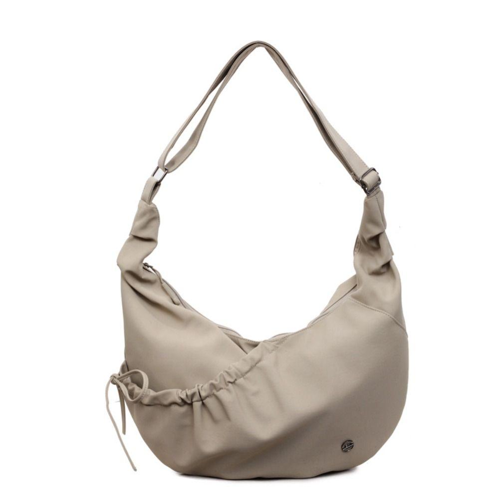 Fashion Soft Nylon Commuting Women's Bag Casual Korean Style Shoulder Bag Dumpling Shape Lightweight Crossbody Bag For Lady Girl