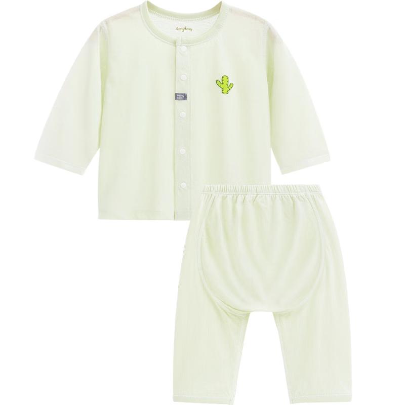Aengbay Newborn Pure Cotton Summer Pajama Set 100