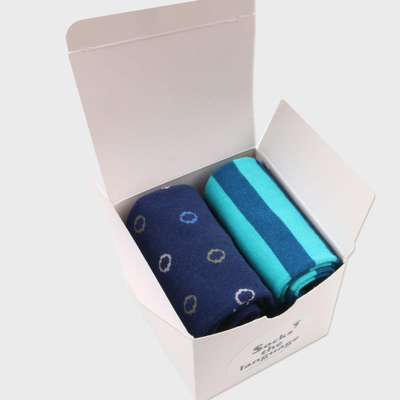 SOCKS THE LANGUAGE Laughter, the Source of Energy (2-Set of Socks)