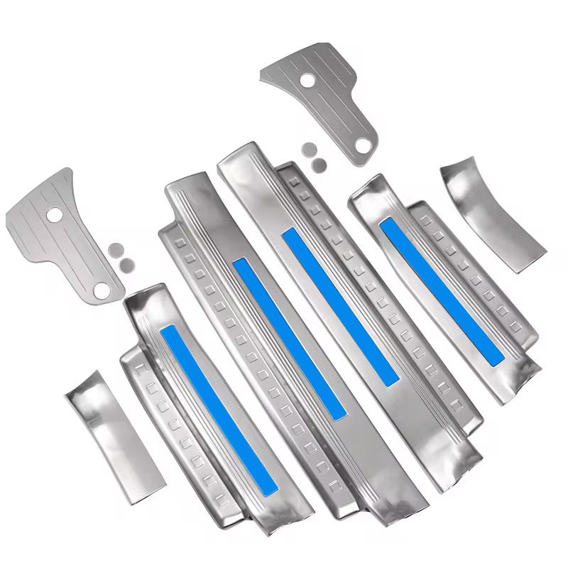 For Toyota Land Cruiser Prado 150 Lc150 Fj150 2010-2023 Tuning Interior Decoration Accessories Stainless Steel Threshold Panel
