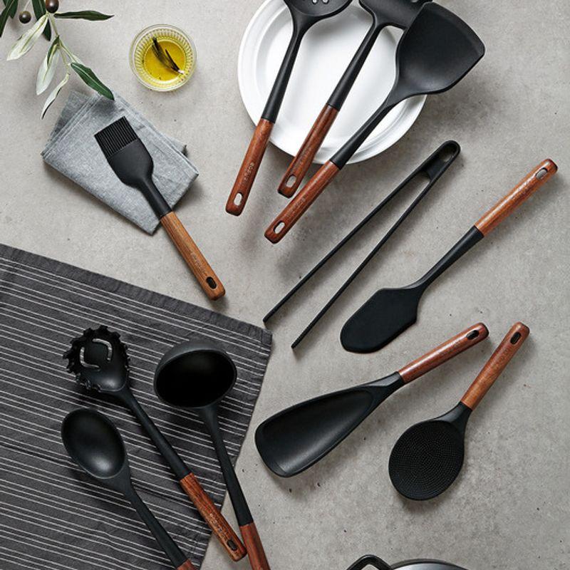 Katewaltz Easysilk Lunoa Ölpinsel Holzgriff Silikon Kochutensilien