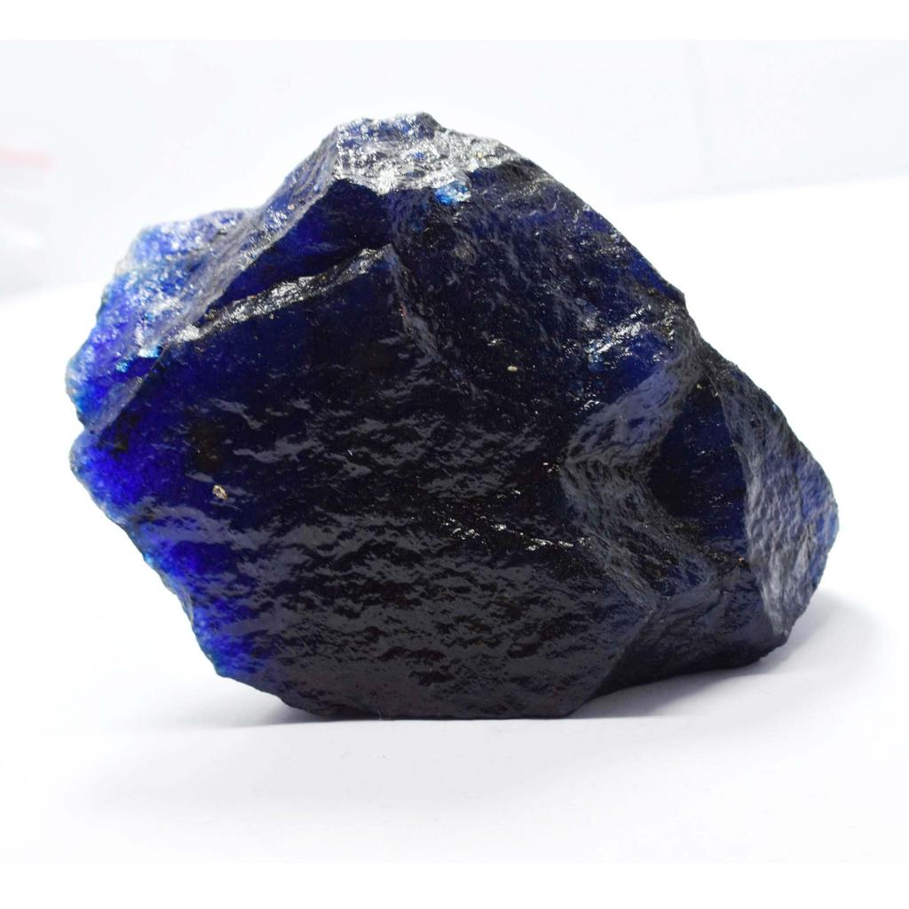Rarissimo Zaffiro Blu Naturale Grezzo Non Tagliato Enorme Pietra Preziosa da 195 Carati