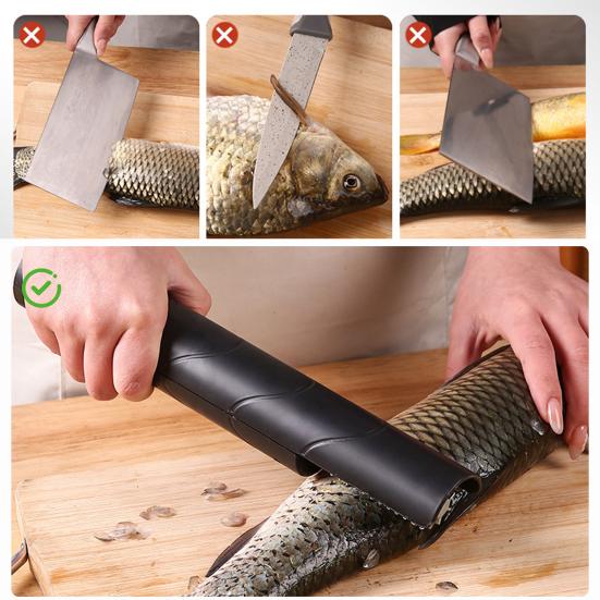 Electric Fish Scaler Cordless Automatic Descaler with Stainless Steel Head Rechargeable Easy-to-use Descaling Tool for Kitchen Outdoor Use