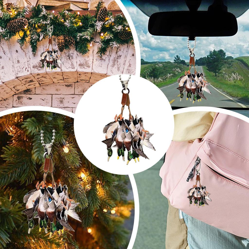 2D Acryl Weihnachtsbaumschmuck Niedliche Cartoon Tier Hängeanhänger Lustige Weihnachtsdeko Weihnachtsgeschenk Weihnachtsdeko