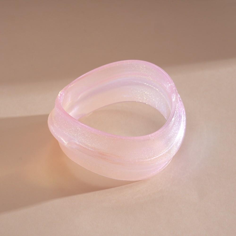 Bohemian Irregular Wide Bracelet Europe American Style Colorful Hand Ring Resin Bangle Women Gift