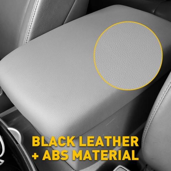 Center Console Armrest Cover Lid PU Leather Gray Fit Toyota Highlander 2008-2013