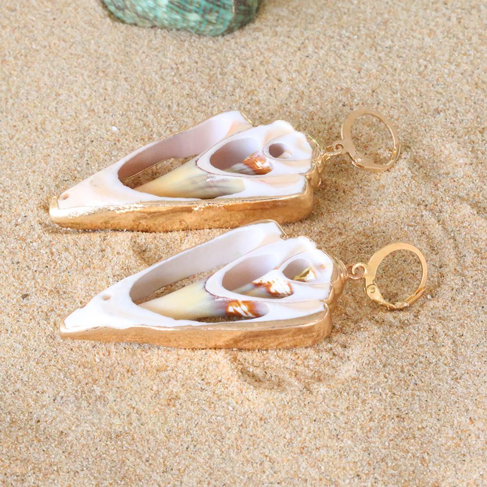 Summer Personalized Conch Beach Series Earrings Earrings Women