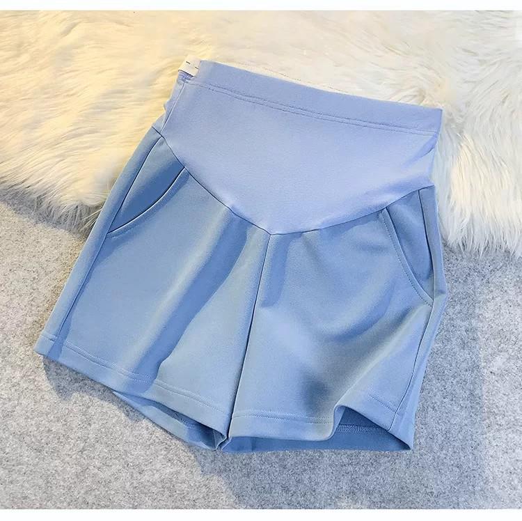 Casual Summer Maternity Wide-Leg Shorts with Non-Constricting Waist for Petite Women