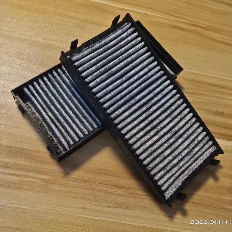 Pour BMW X5 X6 E70 F15 E71 F16 Filtre à air d'habitacle de voiture externe Ensemble de 1 paire N° OEM 64119248294 Pièces de filtre à air de voiture