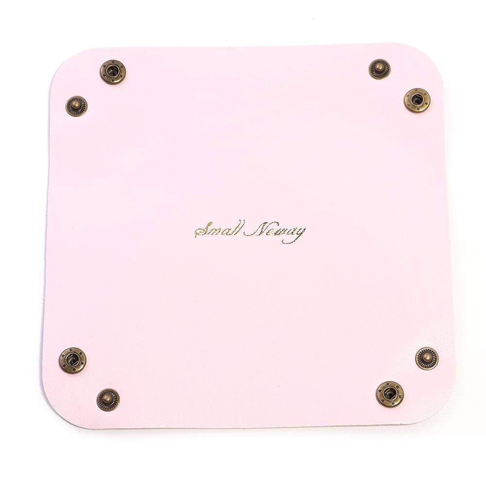 Nordic PU Leather Storage Box Desktop Storage Tray For Home Stuff Cosmetic Jewelry Key Storage Basket Folding Table Organizer