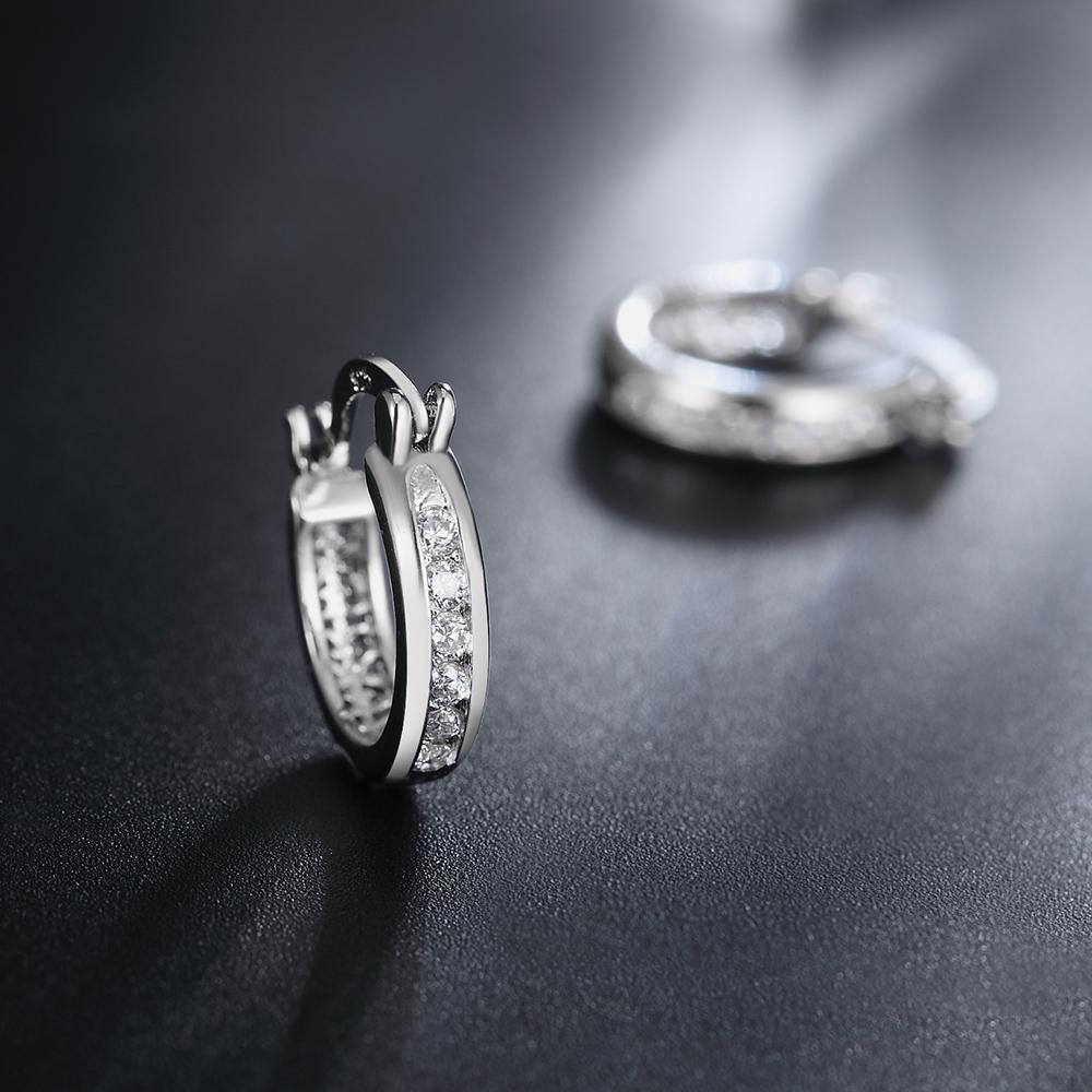 New   Copper Crystal Zircon Earrings for Women Fashion Jewelry Christmas Gifts Wedding Party Earring