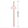 12pcs Rose Golden Paper Straws Team Bride Drinking Straw for Wedding Party Supplies Bridal Baby Shower Birthday Decor