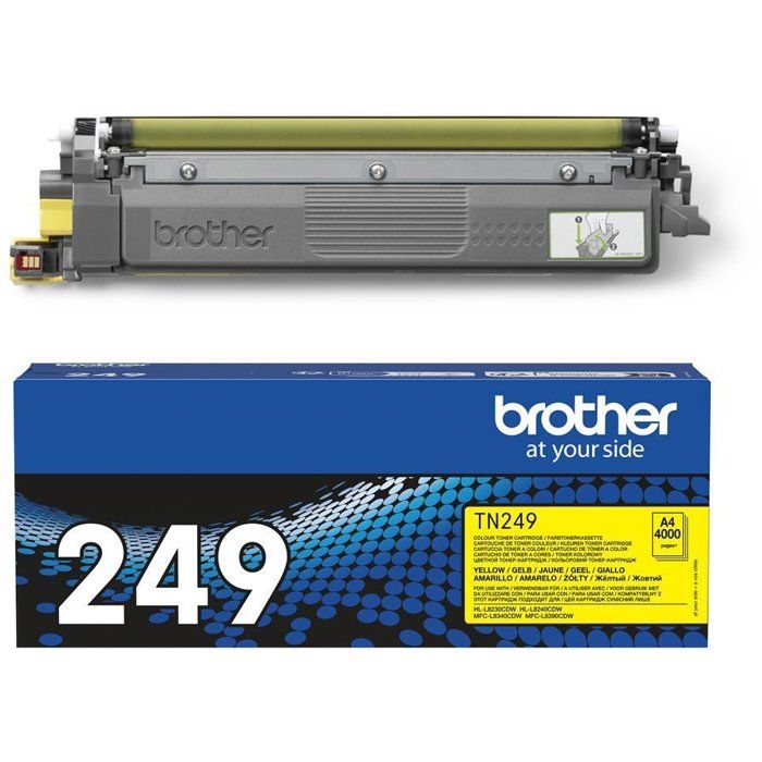 Toner jaune trés haute capacité - BROTHER - TN249Y - 4000 pages