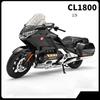 1/9 HONDA Gold Wing GL1800 Alloy Sports Motorcycle Model Diecast Metal Leisure Touring Motorcycle Model Sound Light Kid Toy Gift