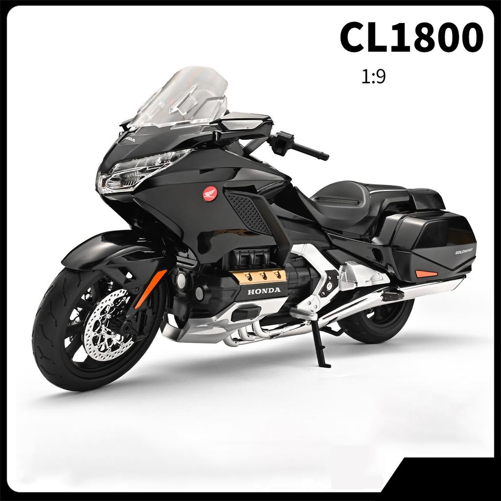 1/9 HONDA Gold Wing GL1800 Alloy Sports Motorcycle Model Diecast Metal Leisure Touring Motorcycle Model Sound Light Kid Toy Gift