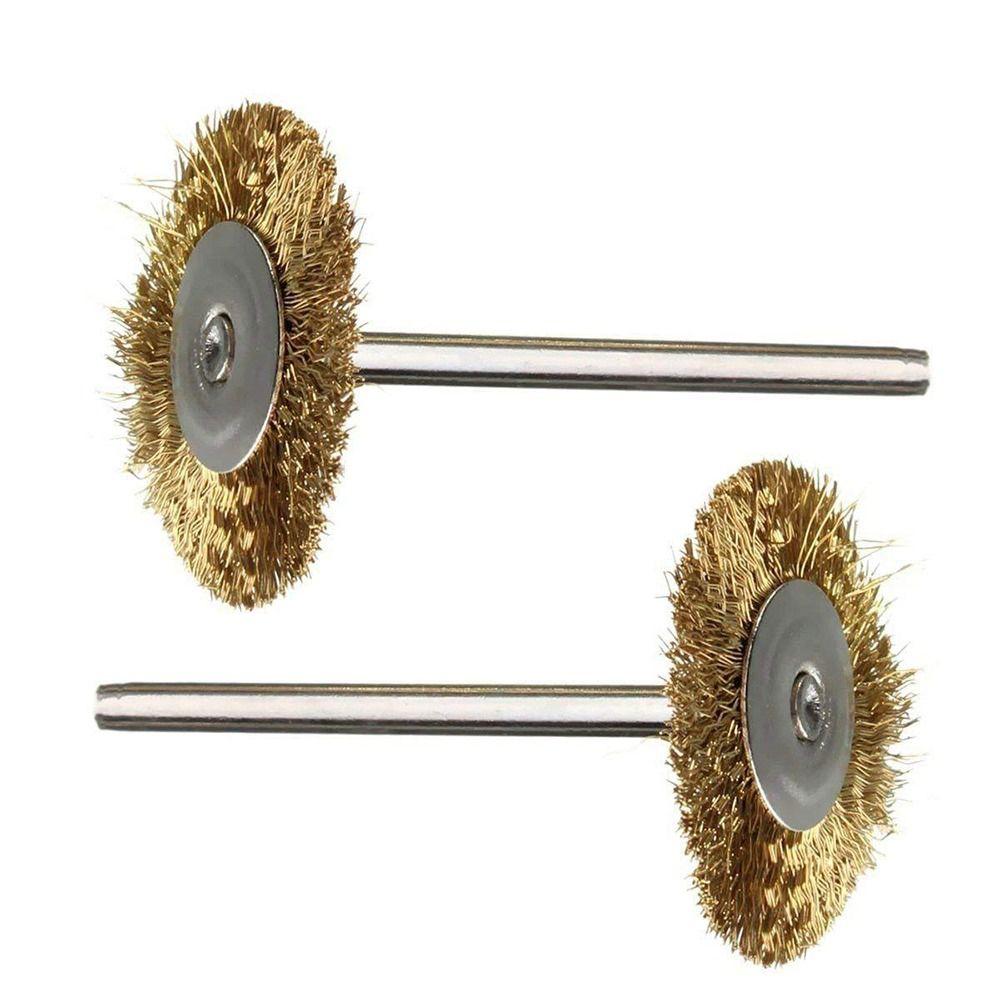 Accessories Electric Rotary Tools Wire Wheel Polishing Grinding Brass Brush Kit Buffing Sanding