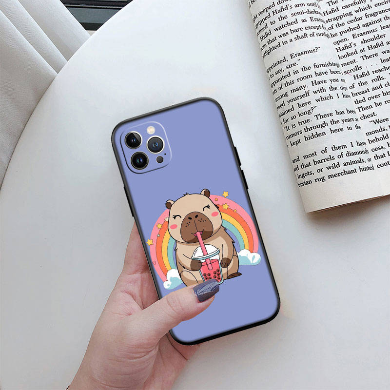 IR4 Capybara Cute Shell for Samsung Note 20 10 S25 Plus Ultra Lite A51 A52 A53 A71 A72 A73 M20 M30 M21 M31 M51 A11 A70 A56 A26
