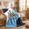 Coperta in Flanella con Stampa del Newcastle United Calcio Morbida Calda Coperta da Divano Letto per Casa Ufficio Camera da Letto