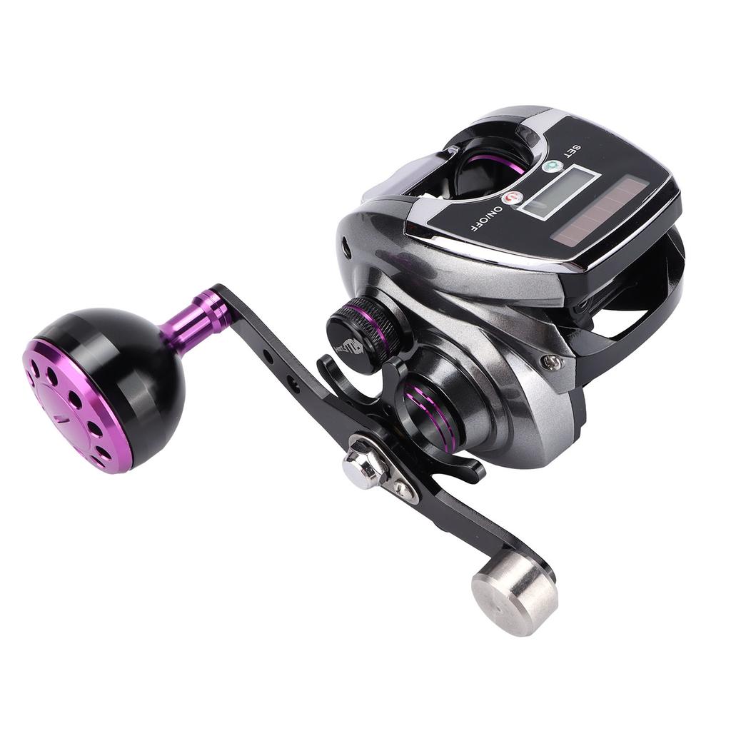 Waterproof Digital Display Baitcasting Reel 8.0:1 Speed Ratio 18+1 Bearing Number Fishing Reel Counter(Right Hand )