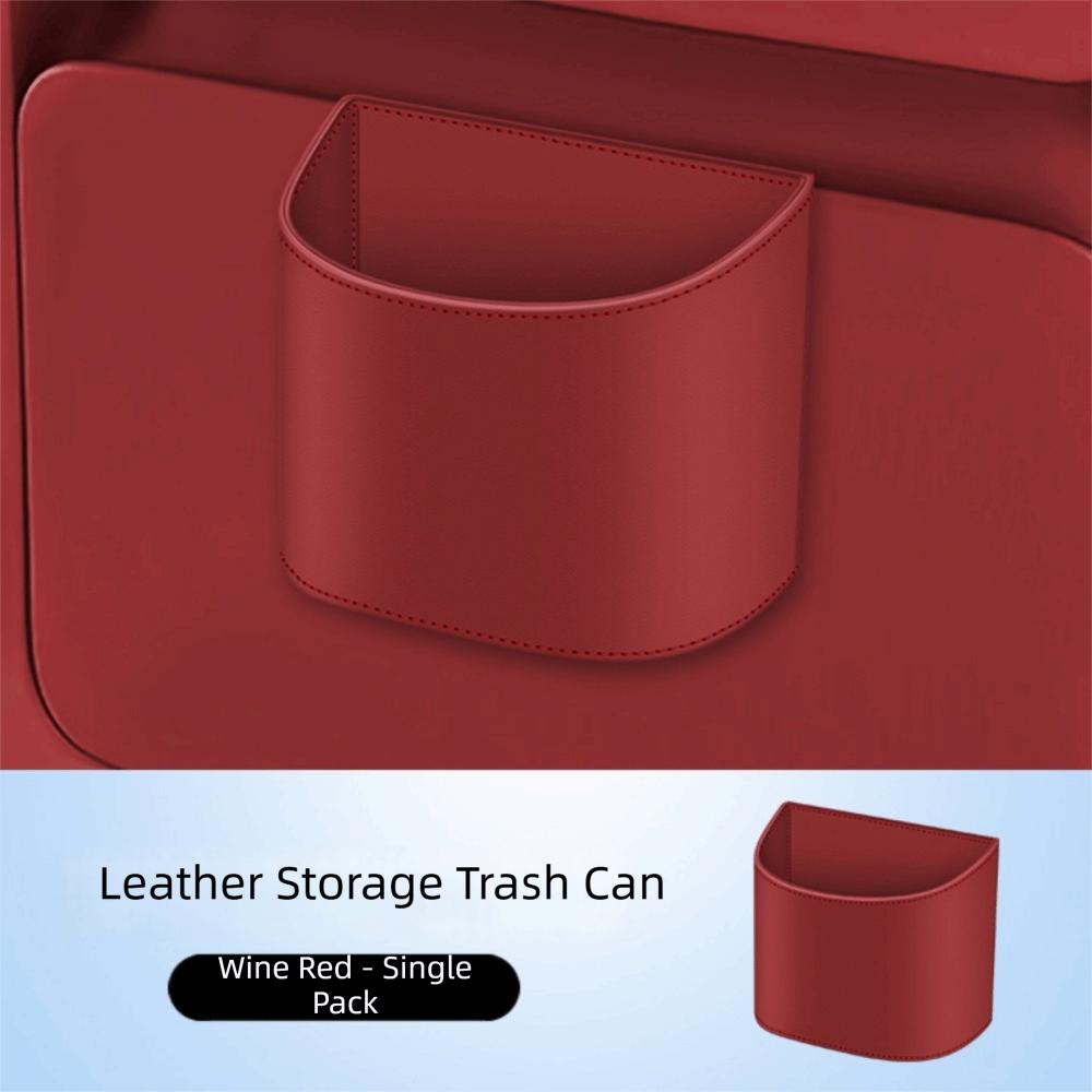Hanging Rear Seat Garbage Bin Compact Car Door Trash Can Portable Car Trash Can  Storage Box