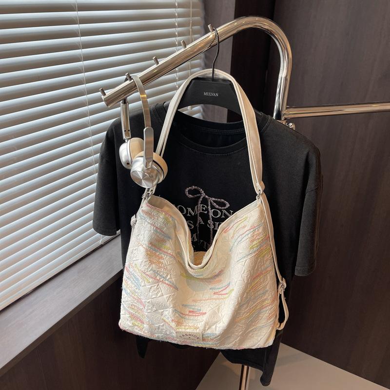 2025 New Leisure Commuter Large-capacity Bag Women's Light Leisure Double Shoulder Back Bag Single Shoulder Crossbody Tote Bag