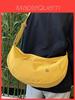 Canvas Dumpling Bag For Women With Zipper Closure And Phone Pocket For Daily Casual Use