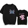 Hip Hop Shirt EU Size Unisex Disney Lilo Stitch Cartoon T Shirt Stitch Cute Unisexga Tshirt Yk Graphic Tshirt Top Tees Clothes