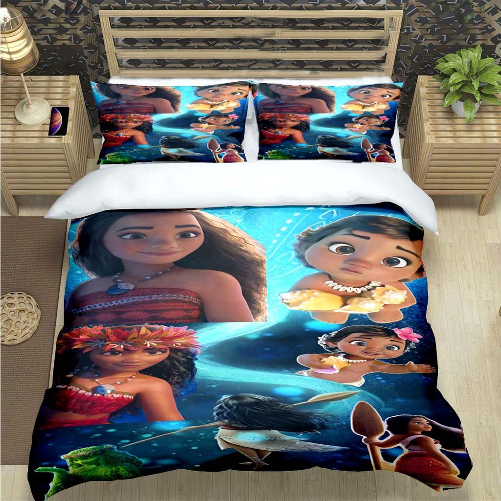 Fashion Print Moana Bedding Sets Bed Supplies Set Duvet Cover Bed Comforter Set Bedding Set child Birthday Gift