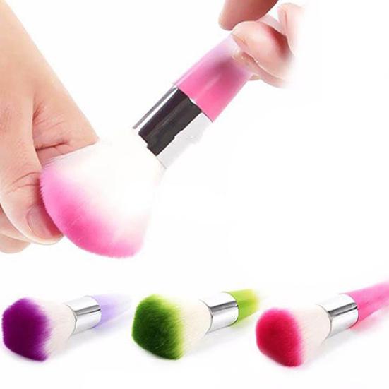 Women Beauty Nail Art Dust Cleaner UV Gel Nail Dust Brush Powder Remover