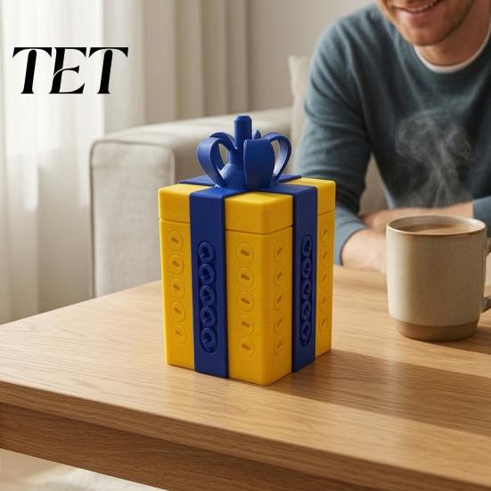 Hidden Storage Gift Containers 3D Printed Puzzle Box with Compartment for Pranks And Interactive Boxes Party Surprises, Reusable Integrated Container