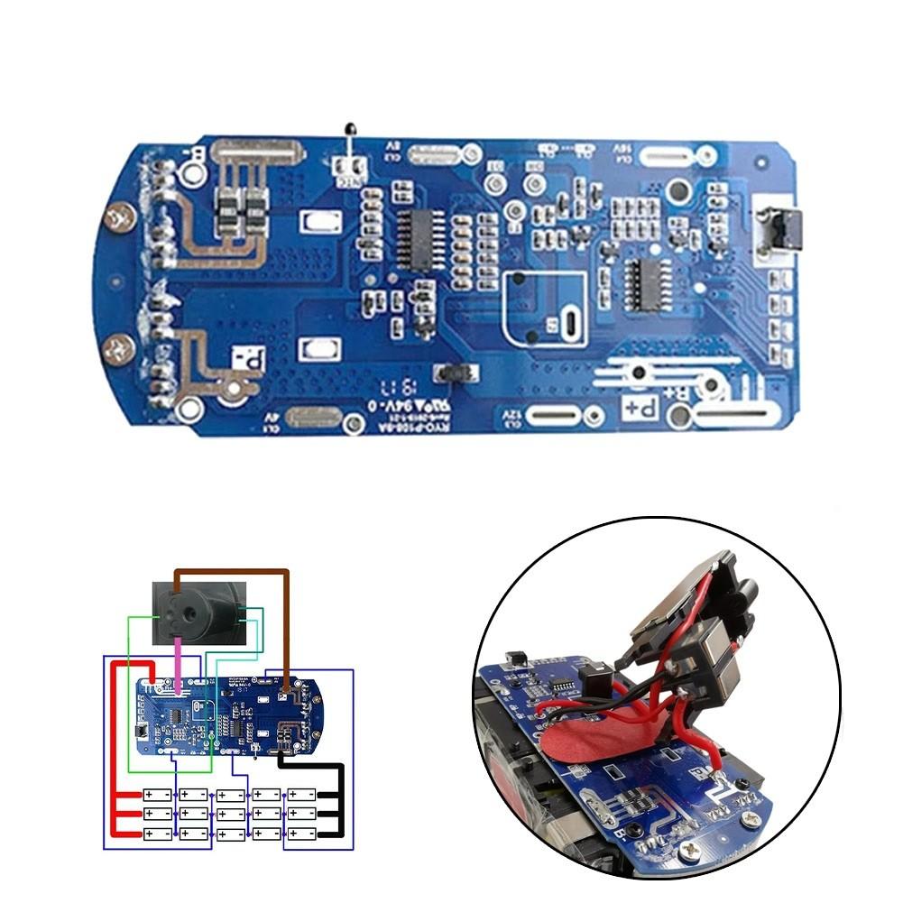 Placa de circuite 1 buc 15 nuclee protectie la incarcare pentru RYOBI 18V