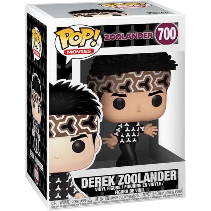 Figurine Funko Pop! Movies: Zoolander - Derek - 9 cm - FUNKO - Figurine - Mixte - A partir de 3 ans